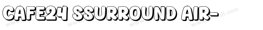 Cafe24 Ssurround air字体转换